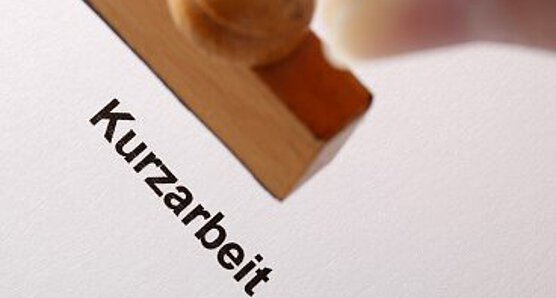 Kurzarbeit Stempel Covid-19